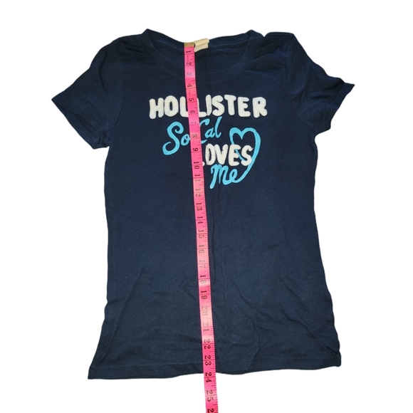 Navy Hollister Graphic Tee - Picture 7 of 8